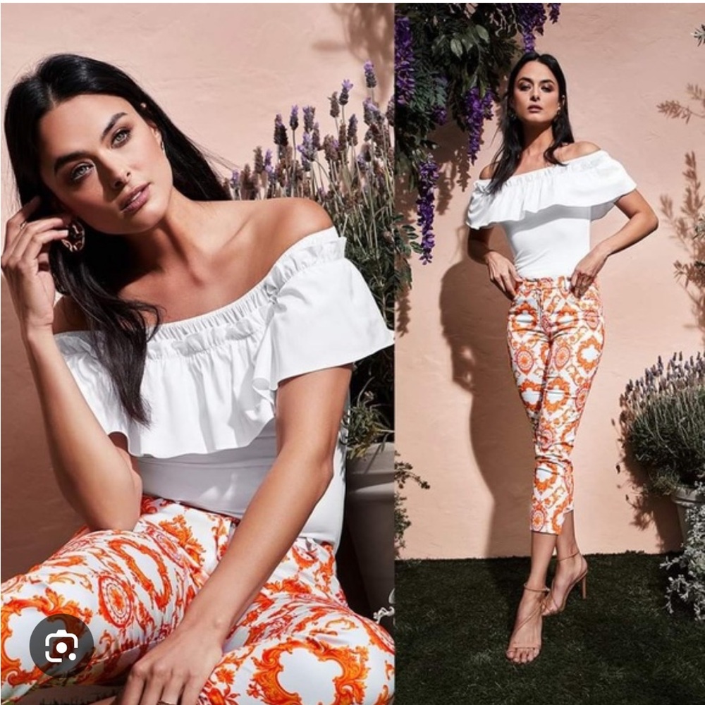 Marciano Damask Print Pants - Size S